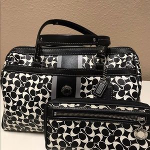 Coach bag and wristlet